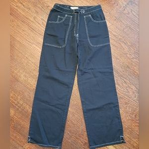 Genuine Y2K Cherokee Wide Leg  Carpenter Pants. Velcro Tabs Womens Sz 6